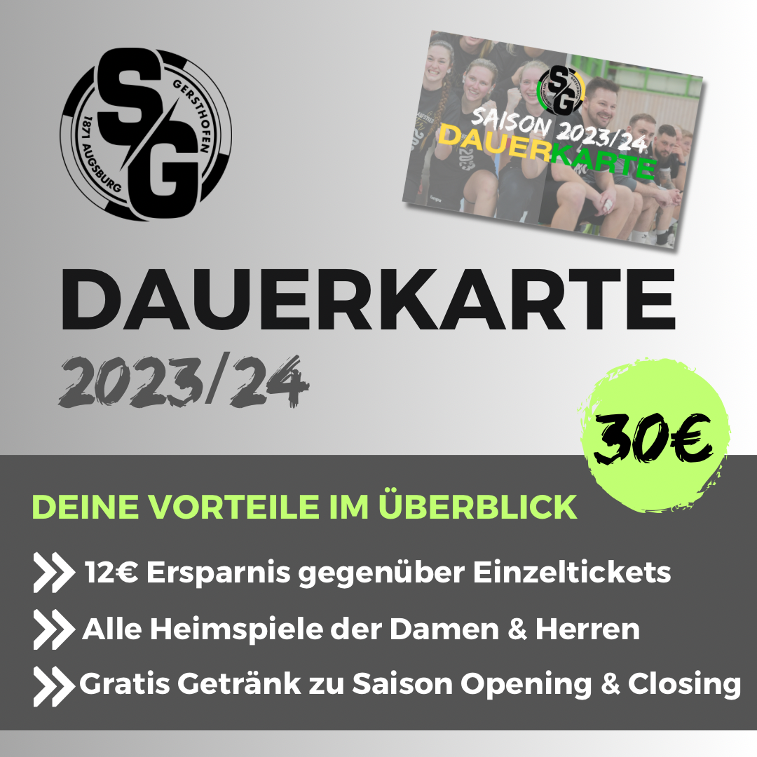 Die SG-Dauerkarte für die Saison 2023/24!